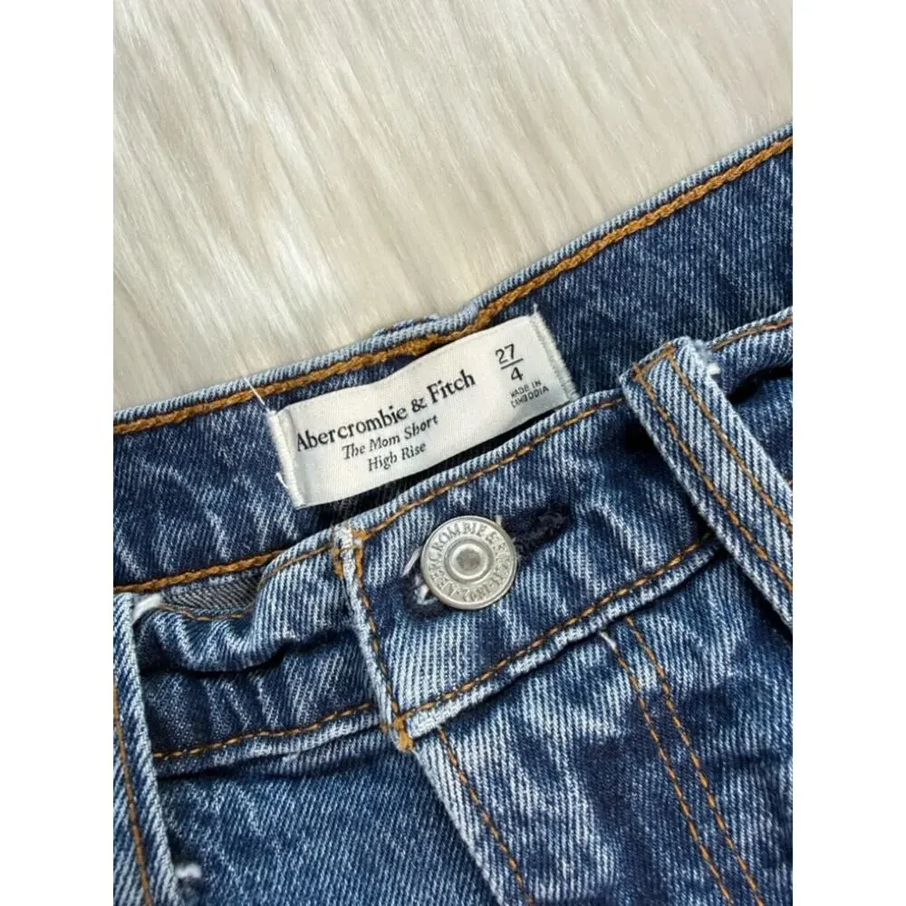 Abercrombie The Mom High Rise Denim Festival Cut Offs